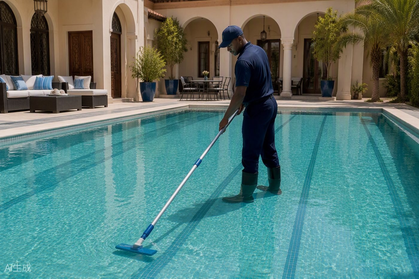 Nettoyage piscine — Marrakech